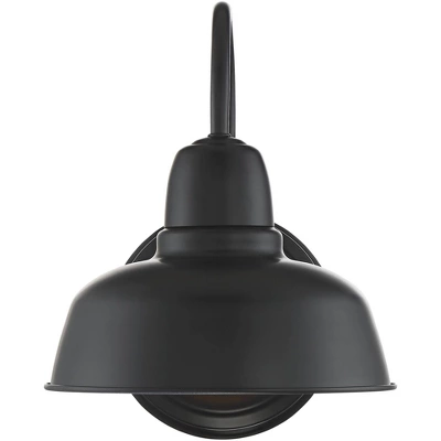 John Timberland Urban Barn Rustic Industrial Farmhouse Outdoor Wall Light Fixtures Set Of 2 Black Gooseneck Arm 11 1/4" For Post Exterior Barn Deck 5 John Timberland Urban Barn Rustic Industrial Farmhouse Outdoor Wall Light Fixtures Set Of 2 Black Gooseneck Arm 11 1/4" For Post Exterior Barn Deck - Image 5