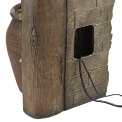 John Timberland Four Pot Rustic Cascading Outdoor Floor Water Fountain With LED Light 39 1/4" For Yard Garden Patio Deck Porch House Exterior -Modern Lighting Store GUEST c103e67b 01d5 414e 8602 fbc4fd4a7ca1