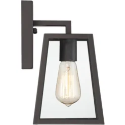 John Timberland Arrington Modern Outdoor Wall Light Fixture Mystic Black 10 3/4" Clear Glass For Post Exterior Barn Deck House Porch Yard Posts Patio -Modern Lighting Store GUEST c7a7ff1e e5ac 4c9d 86d8 76dc3b4c0f7b