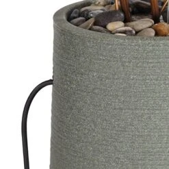 John Timberland Leonisis Rustic Cascading Leaves Outdoor Floor Water Fountain 38 1/2" For Yard Garden Patio Home Deck Lawn Porch House -Modern Lighting Store GUEST cbd56acc 7076 4acf b879 9f56eee984f1