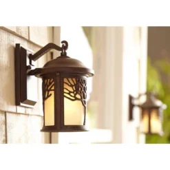 John Timberland Rustic Outdoor Wall Light Fixture Bronze 9 1/2" Tree Etched Glass Sconce For Exterior House Deck Patio Porch Lighting 14 John Timberland Rustic Outdoor Wall Light Fixture Bronze 9 1/2" Tree Etched Glass Sconce For Exterior House Deck Patio Porch Lighting -Modern Lighting Store GUEST cd8e1170 7824 4250 9e53 6ed92a8e2d3f