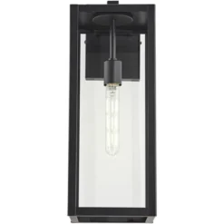John Timberland Titan Modern Outdoor Wall Light Fixture Mystic Black 20" Clear Glass For Post Exterior Barn Deck House Porch Yard Patio Home Outside -Modern Lighting Store GUEST cf778ae3 bb8c 4d9f acf9 893cda58d3e8