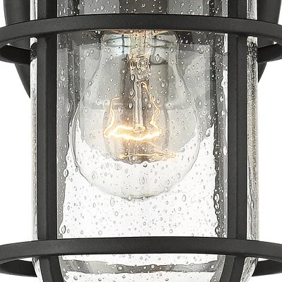 John Timberland Markham Modern Nautical Outdoor Wall Light Fixtures Set Of 2 Textured Black 10 1/2" Clear Seedy Glass For Post Exterior Barn Deck Home 3 John Timberland Markham Modern Nautical Outdoor Wall Light Fixtures Set Of 2 Textured Black 10 1/2" Clear Seedy Glass For Post Exterior Barn Deck Home - Image 3
