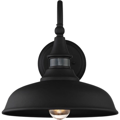 John Timberland Gough Rustic Industrial Wall Light Fixture Set Of 2 Texturized Black Dusk To Dawn Motion Sensor 12 1/2" For Post Exterior Barn Deck 4 John Timberland Gough Rustic Industrial Wall Light Fixture Set Of 2 Texturized Black Dusk To Dawn Motion Sensor 12 1/2" For Post Exterior Barn Deck - Image 4