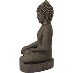 John Timberland Sitting Buddha Statue Sculpture Zen Decor Outdoor Garden Front Porch Patio Yard Outside Dark Sandstone Faux Stone Finish 29 1/2" High 9 John Timberland Sitting Buddha Statue Sculpture Zen Decor Outdoor Garden Front Porch Patio Yard Outside Dark Sandstone Faux Stone Finish 29 1/2" High -Modern Lighting Store GUEST ddcf9140 e82c 4c3e b1c9 f9a103c24809