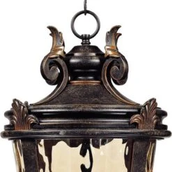 John Timberland Casa Marseille Vintage Rustic Outdoor Hanging Light Veranda Bronze Scroll 26 1/4" Champagne Water Glass For Post Exterior Barn Deck -Modern Lighting Store GUEST de0d795b 2826 4734 9cda 1cc75e031b2e