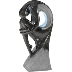 John Timberland Graceful Form Modern Zen Bubbler Curled Female Outdoor Floor Water Fountain With LED Light 43" For Yard Garden Patio Home Deck Porch 11 John Timberland Graceful Form Modern Zen Bubbler Curled Female Outdoor Floor Water Fountain With LED Light 43" For Yard Garden Patio Home Deck Porch -Modern Lighting Store GUEST de307599 d6b5 4d5b 81d1 85e52e8237f8