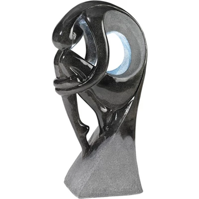 John Timberland Graceful Form Modern Zen Bubbler Curled Female Outdoor Floor Water Fountain With LED Light 43" For Yard Garden Patio Home Deck Porch 4 John Timberland Graceful Form Modern Zen Bubbler Curled Female Outdoor Floor Water Fountain With LED Light 43" For Yard Garden Patio Home Deck Porch - Image 4