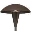 John Timberland Grant 18" High Bronze LED Mushroom Path Lights Set Of 2