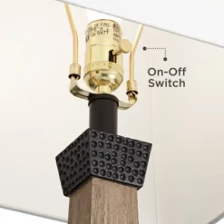 John Timberland Buchan Rustic Farmhouse Table Lamps 29 1/2" Tall Set Of 2 Faux Wood Oatmeal Square Shade For Bedroom Living Room Bedside Nightstand -Modern Lighting Store GUEST e4242470 a346 4bdb b3eb 73db64c91346