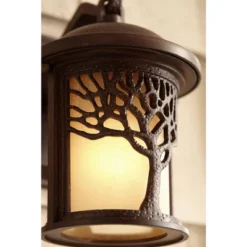 John Timberland Rustic Outdoor Wall Light Fixture Bronze 9 1/2" Tree Etched Glass Sconce For Exterior House Deck Patio Porch Lighting 15 John Timberland Rustic Outdoor Wall Light Fixture Bronze 9 1/2" Tree Etched Glass Sconce For Exterior House Deck Patio Porch Lighting -Modern Lighting Store GUEST e5476743 7e32 482b 97ce 91b4900a711d