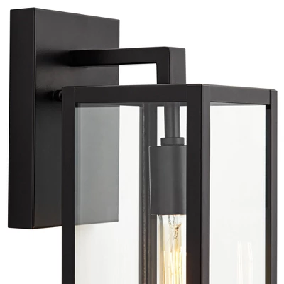 John Timberland Modern Outdoor Wall Light Fixture Mystic Black 14 1/4" Clear Glass Panel For Exterior Barn Deck House Porch Yard Patio Outside Garage 2 John Timberland Modern Outdoor Wall Light Fixture Mystic Black 14 1/4" Clear Glass Panel For Exterior Barn Deck House Porch Yard Patio Outside Garage - Image 2