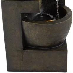 John Timberland Outdoor Floor Water Fountain With Light LED 41 1/2" High Cascading Bowls For Yard Garden Patio Deck Home -Modern Lighting Store GUEST e8da9477 7cea 4790 9370 ff1c76ccb073