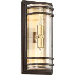 John Timberland Habitat Modern Outdoor Wall Light Fixture Bronze Warm Brass 16" Clear Glass For Post Exterior Barn Deck House Porch Yard Patio Home 11 John Timberland Habitat Modern Outdoor Wall Light Fixture Bronze Warm Brass 16" Clear Glass For Post Exterior Barn Deck House Porch Yard Patio Home -Modern Lighting Store GUEST ebdc8dc4 9f46 4f67 887b 513b5144cd6c