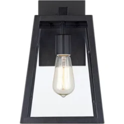 John Timberland Arrington Modern Outdoor Wall Lights Fixtures Set Of 4 Mystic Black 13" Clear Glass For Post Exterior Barn Deck House Porch Yard Patio -Modern Lighting Store GUEST ecdd82cc 3f93 4dc2 9ace 915a31db35d6