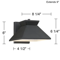 John Timberland Whatley Modern Outdoor Wall Light Fixture Black LED 6 1/4" Metal Shade For Post Exterior Barn Deck House Porch Yard Posts Patio Home 9 John Timberland Whatley Modern Outdoor Wall Light Fixture Black LED 6 1/4" Metal Shade For Post Exterior Barn Deck House Porch Yard Posts Patio Home -Modern Lighting Store GUEST ef1f4604 b410 4151 bec6 1f8744878486