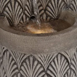 John Timberland Havara Rustic 3-Tier Cascading Columns Outdoor Floor Water Fountain With LED Light 26" For Yard Garden Patio Home Deck 12 John Timberland Havara Rustic 3-Tier Cascading Columns Outdoor Floor Water Fountain With LED Light 26" For Yard Garden Patio Home Deck -Modern Lighting Store GUEST f01adc83 3c15 4e52 8453 0d9f848bad34