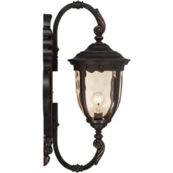 John Timberland Bellagio Vintage Rustic Outdoor Wall Light Fixture Veranda Bronze 26" Amber Hammered Glass For Post Exterior Barn Deck House Porch -Modern Lighting Store GUEST f82096dd 66bb 45cc b9cb 36dc5464b5f4