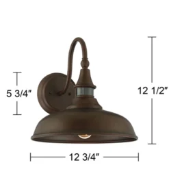 John Timberland Gough Rustic Farmhouse Outdoor Barn Light Fixtures Set Of 2 Bronze Dusk To Dawn Motion Sensor Dark Sky 12 1/2" For Post Exterior Deck -Modern Lighting Store GUEST f86a45b9 166c 4ecd 82f6 84effd71726c