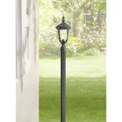 John Timberland Modern Outdoor Direct Burial Post Light Pole Black Cast Aluminum 84" For Post Garden Yard 6 John Timberland Modern Outdoor Direct Burial Post Light Pole Black Cast Aluminum 84" For Post Garden Yard -Modern Lighting Store GUEST fc170e4c 14c5 4ec1 a427 ce83658e8f84